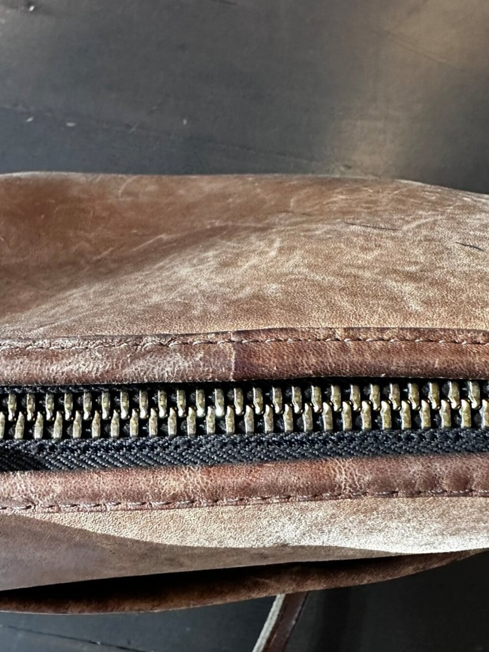 Vintage Coach 983-9607 Brown Glove-Tanned Leather Crossbody Bag, Made in NY - Picture 10 of 14